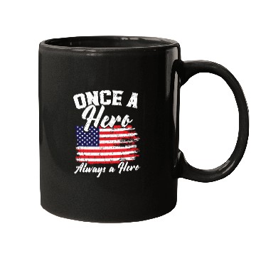 Discover Once A Hero Always A Hero USA Flag Memorial Day Mugs