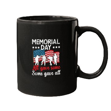 Discover All Gave Some Some Gave All USA Flag Memorial Day Mugs