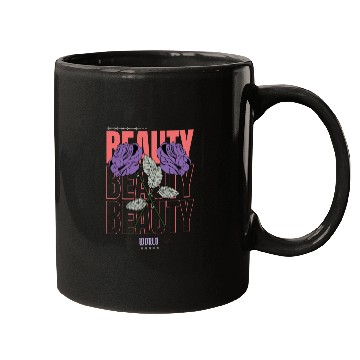 Discover Beauty World | Purple Rose Mugs