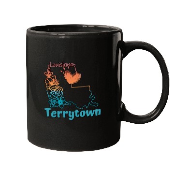 Discover I love my home town Terrytown Louisiana Mugs