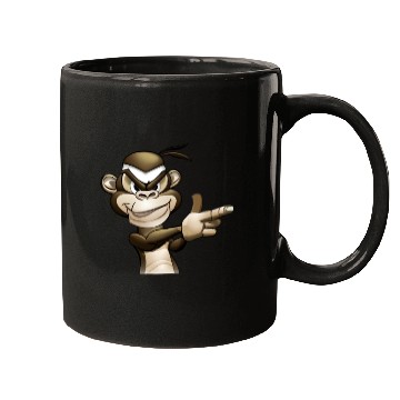 Discover Gangster Monkey Graffity Handgun Mugs