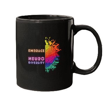 Discover NEURODIVERSITY embrace brain awareness Mugs