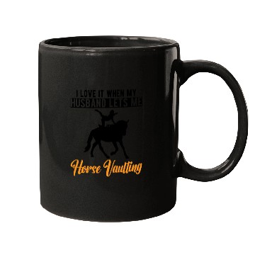 Discover Funny Equestrian Horse Vaulting Wife Mugs