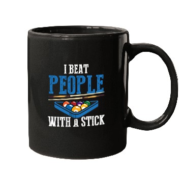 Discover Billiards Puns Pool Player Billiards Triangle Rack Mugs