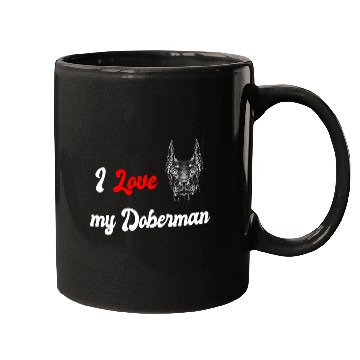 Discover I love my Doberman Mugs