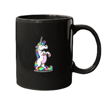 Discover A Unicorn With Rainbow-Colored Mane And Tail Mugs