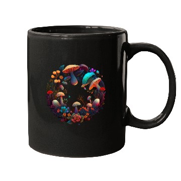 Discover psychedelic art trippy patterns mushroom Mugs