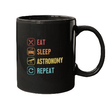 Discover Eat Sleep Astronomy Repeat Cosmologist Astronomer Mugs