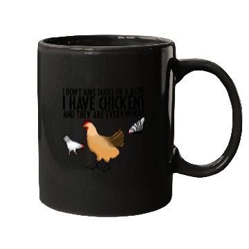 Discover I Don't Have Ducks Or A Row, I Have Chickens 3 Mugs
