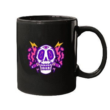 Discover Psychedelic Skull Head Mugs