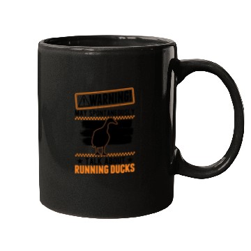 Discover Warning Runner Duck Bottle Running Mugs