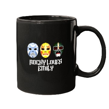 Discover Rocky Loves Emily Funny Mugs
