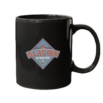Discover Glacier National Park Montana Vintage US Camping Mugs
