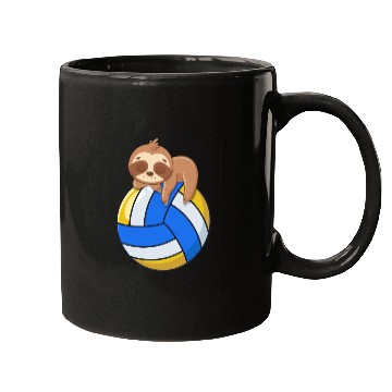 Discover Funny Volleyball Sloth Lover Mugs