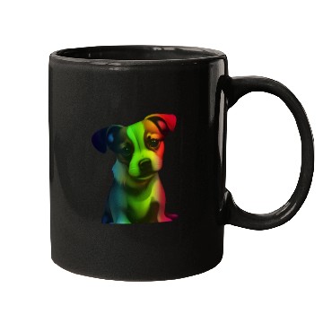 Discover rainbow puppy Mugs