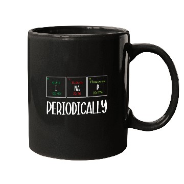 Discover Funny Napping Periodic Table I Nap Periodically Mugs
