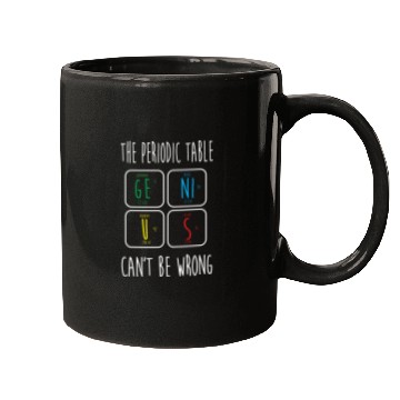 Discover Funny Science Geek Teacher Genius Periodic Table Mugs