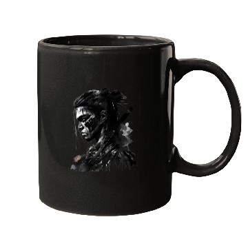 Discover Hard Face Samurai Ink Arts Mugs
