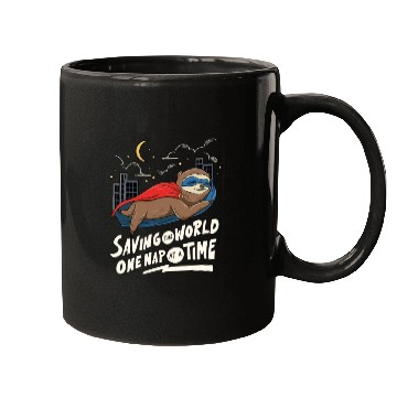 Discover Sloth Superhero Design for Sleeping Mugs