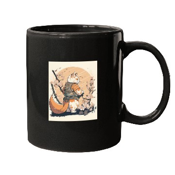 Discover samurai katana cat vintage Mugs