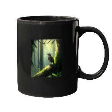 Discover Forest Bird: Nature's Handmade Artwork Mugs