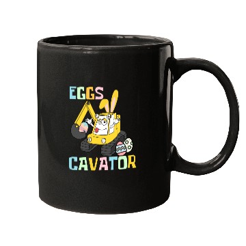 Discover EggsCavator - Cute Funny Easter Pun Mugs