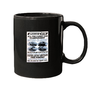 Discover Vintage Hot Rod Classic Drag Racing Poster Mugs