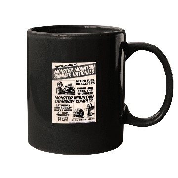 Discover Vintage Hot Rod Classic Drag Racing Poster Mugs