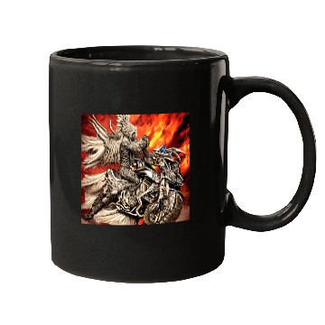 Discover Devil Hellfire Riding Motorcycle Mugs