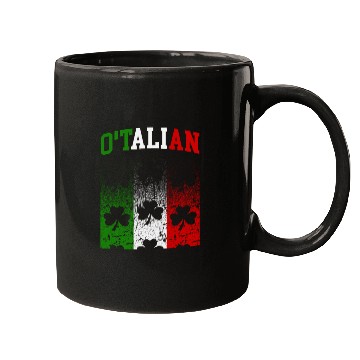 Discover O'talian St. Patrick Italian Pride Italy Flag Mugs