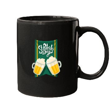 Discover St Patrick's Day and two cups of beer Mugs