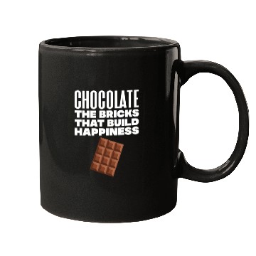 Discover Chocolate The Bricks That Build Happiness Mugs