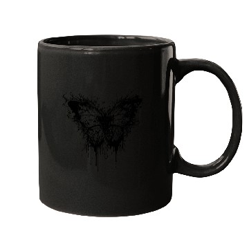 Discover Butterfly Tattoo Ink Splash Style Mugs