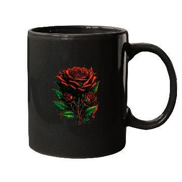 Discover Red rose Mugs