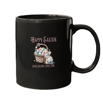 Discover Happy Easter Bunny Colorful watercolor Easter Egg Mugs
