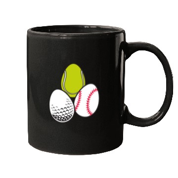 Discover Sports Easter Egg Tennis Athletic Baseball Game Mugs