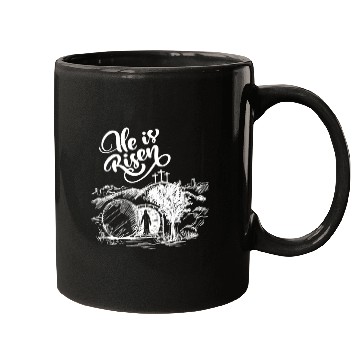 Discover He Is Risen - White Drawing HD Mugs