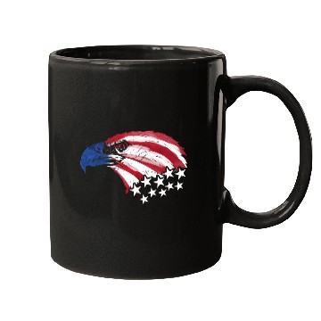 Discover Bald Eagle Us Flag Colors Mugs