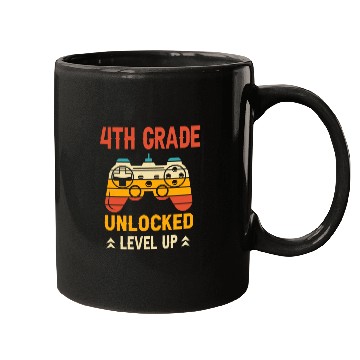 Discover 4th Grade Unlocked Level Up Video Gamer Mugs