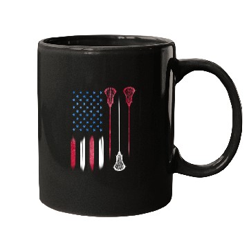Discover Us Flag Colors Lax Usa Lacrosse Mugs