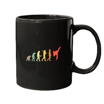Discover Retro Karate Evolution Gift For Karateka Mugs