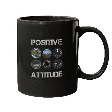 Discover Positive Attitude Pilot Mugs
