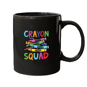 Discover Crayon Squad Student Back To School Mugs