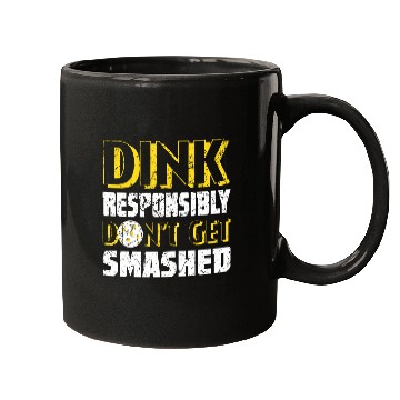 Discover Pickleball Season Dink Responsibly Player Paddle Mugs