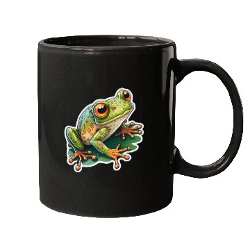 Discover Cartoon Green Frog Mugs