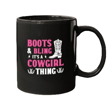 Discover Boots And Bling It's A Cowgirl Thing Mugs