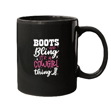 Discover Boots And Bling It's A Cowgirl Thing Mugs