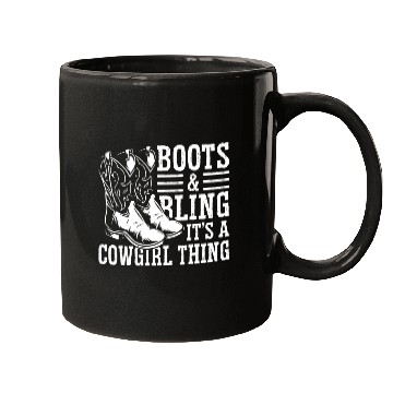 Discover Boots And Bling It's A Cowgirl Thing Mugs