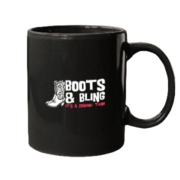 Discover Boots And Bling It's A Cowgirl Thing Mugs