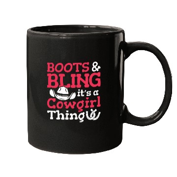 Discover Boots And Bling It's A Cowgirl Thing Mugs